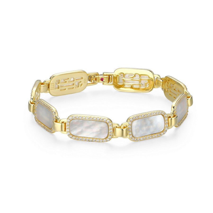 Bracelet plaqué or 18k | Nacre