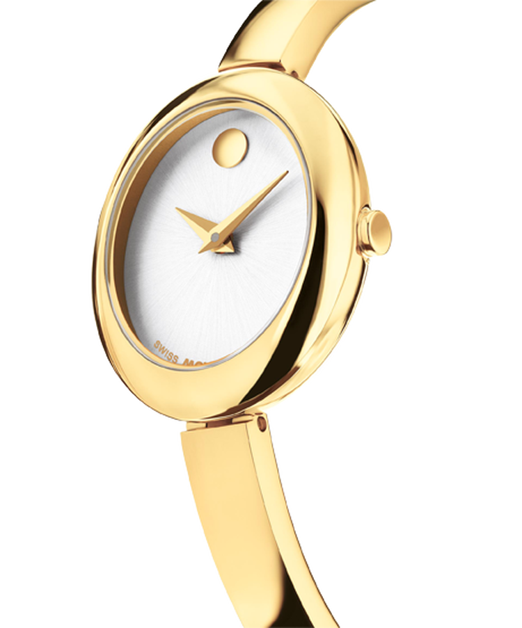 Movado - Montre Museum Bangle ovale dorée