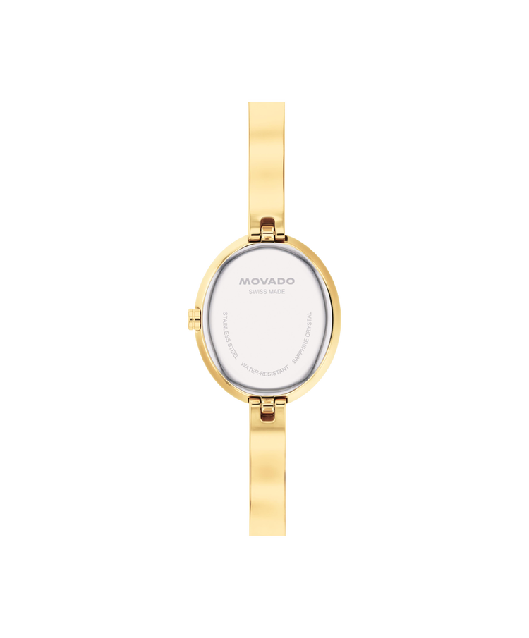 Movado - Montre Museum Bangle ovale dorée