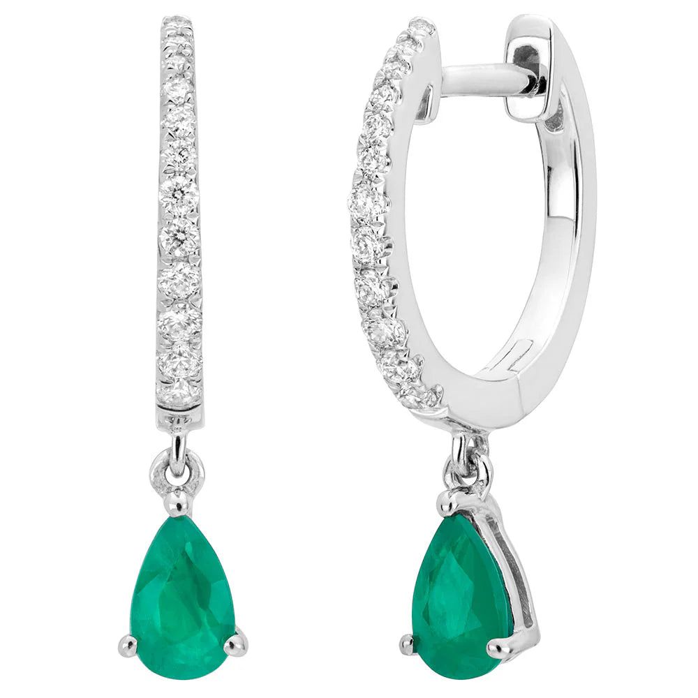 Emerald Drop Earrings