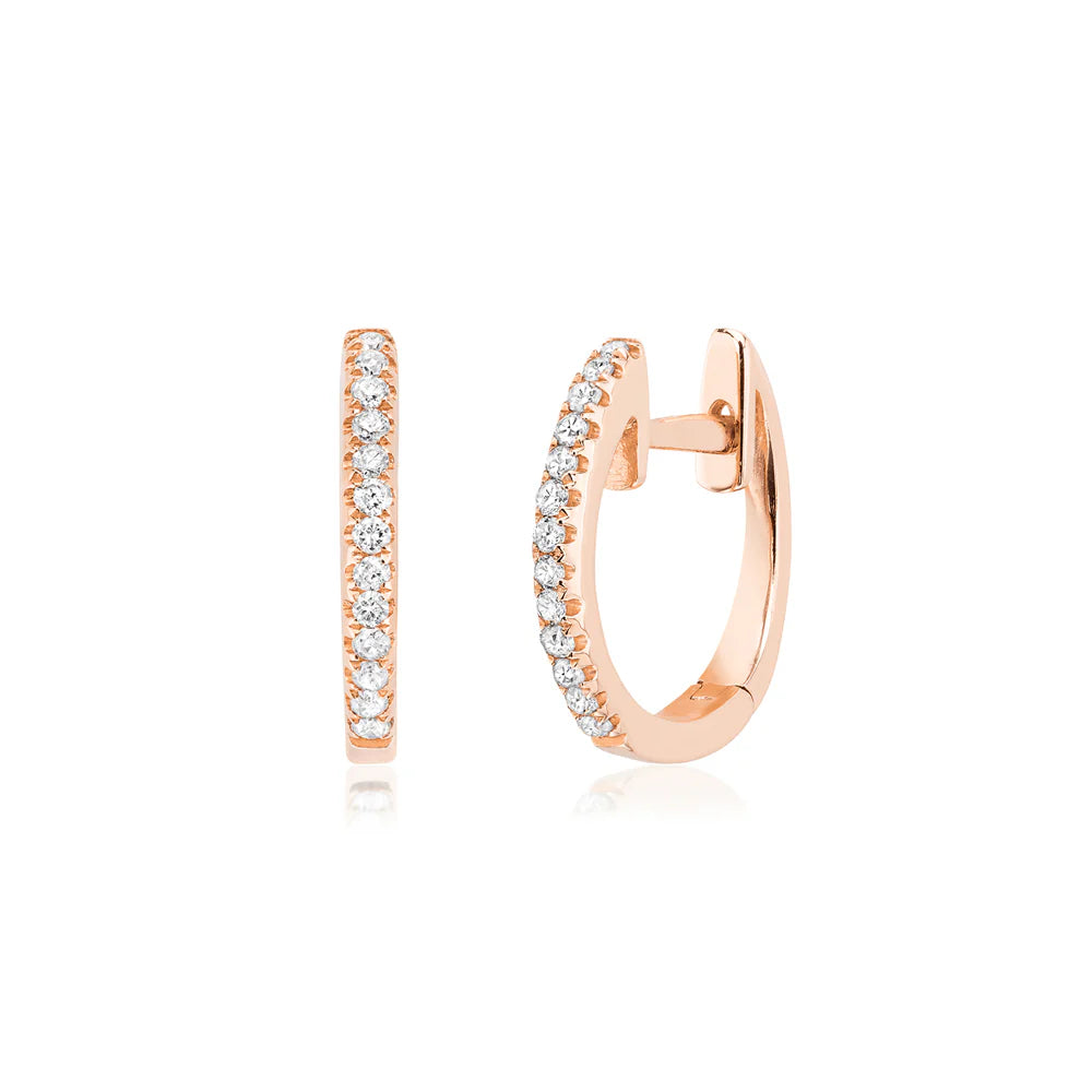 Mini Diamond Huggies - 8mm