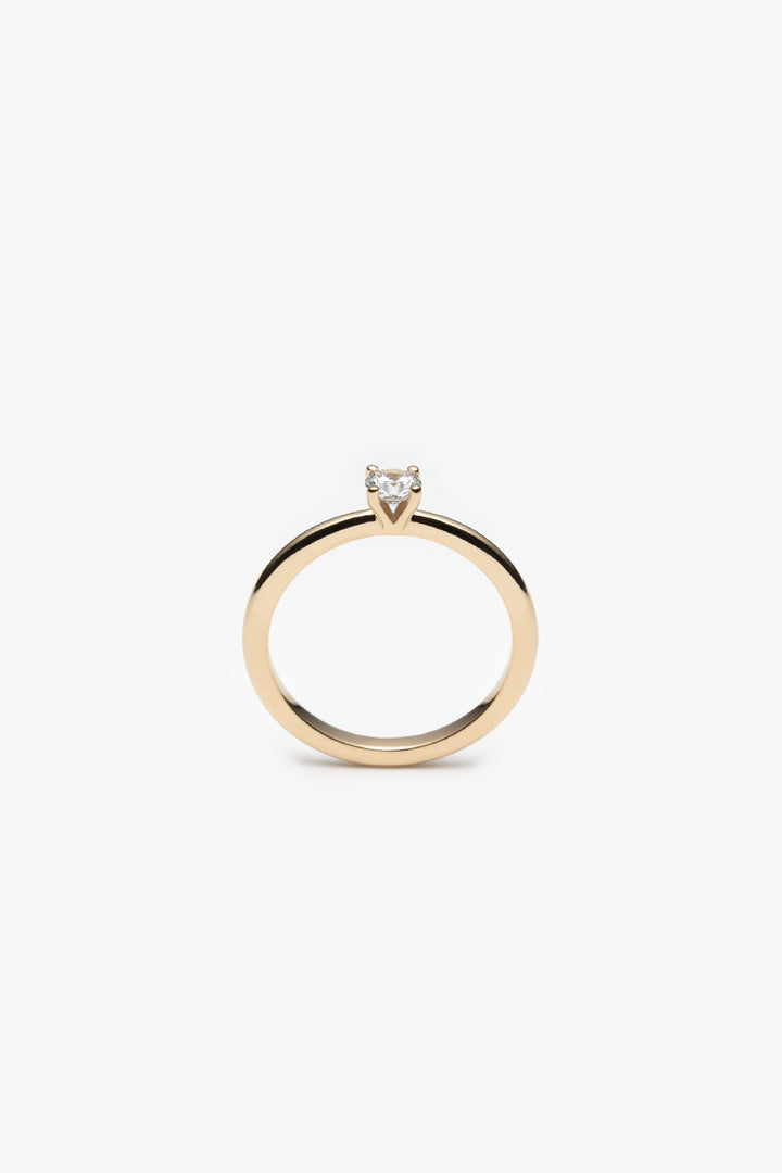 Bague solitaire Minimaliste1 | 0,25ct or 18KJ