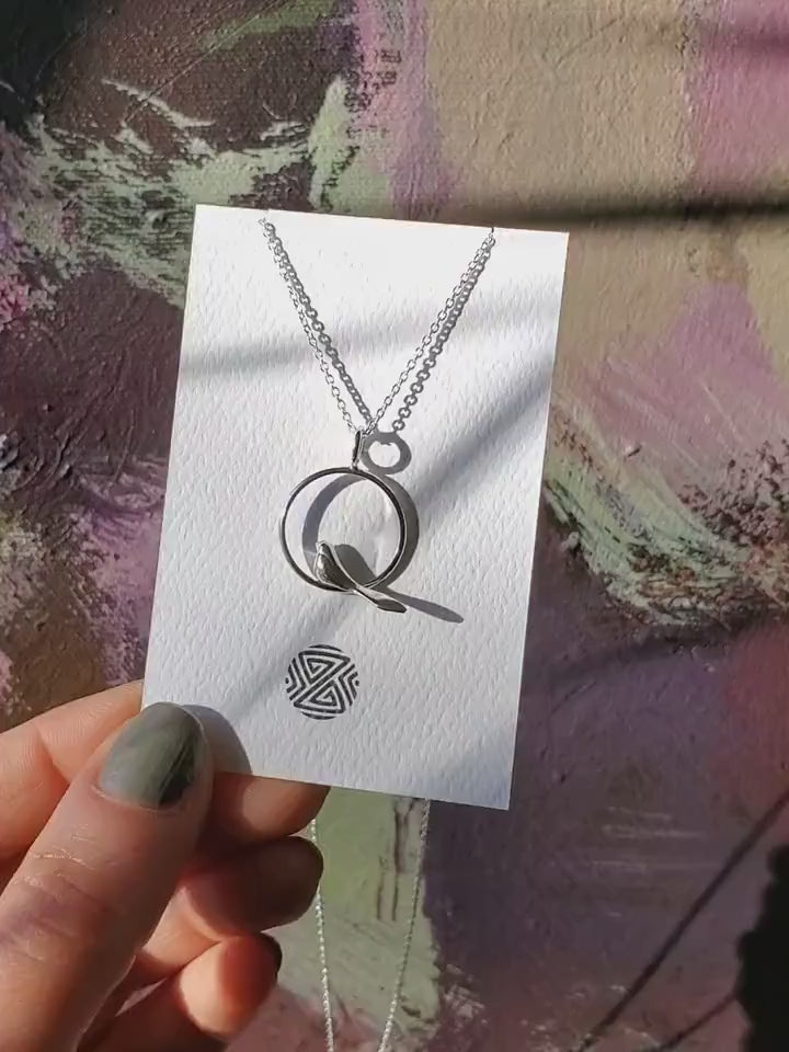 Collier argent sterling • Pendentif moineau délicat